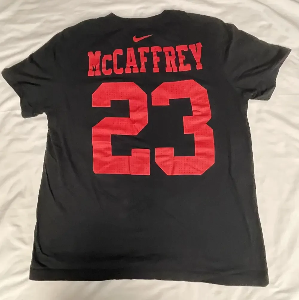 San Francisco 49ers Shirt Mens Large NFL Football Super Bowl LVIII McCaffrey